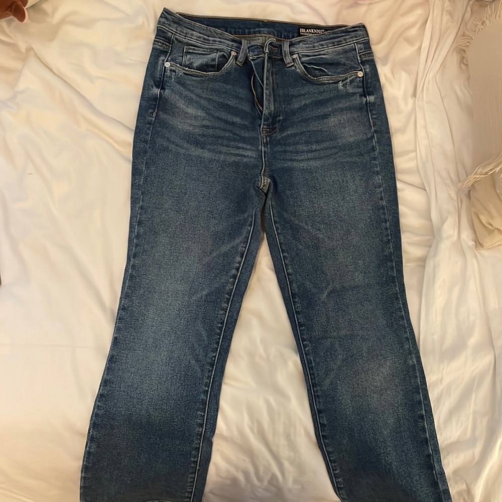 BLANKNYC Dark denim flare jeans